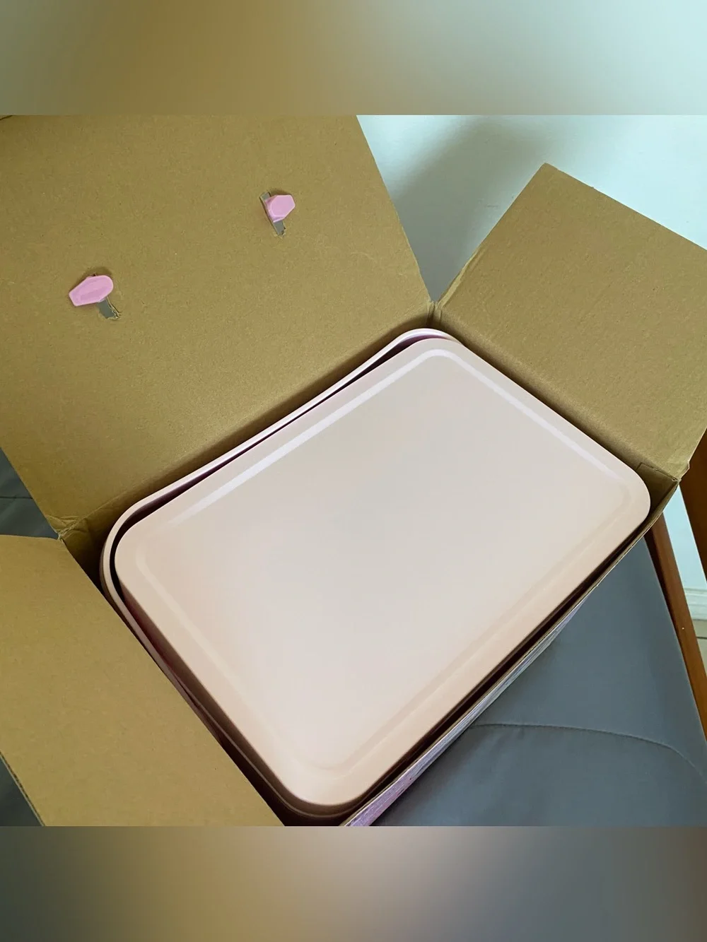 Pink Sunny Days Cosmetic Carrier with Removable LED Vanity Mirror